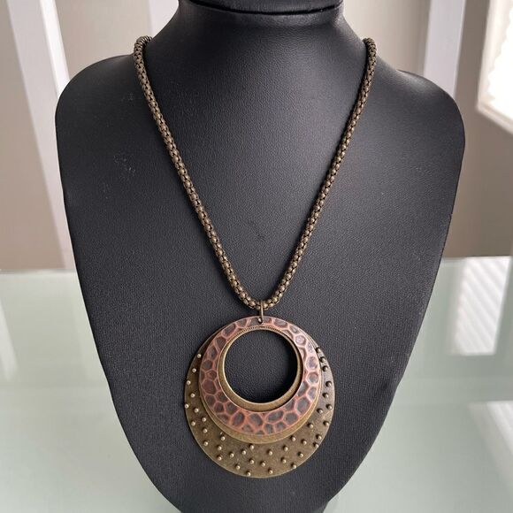 Texture Trio Necklace/Earrings Set  - Picture 1 of 3